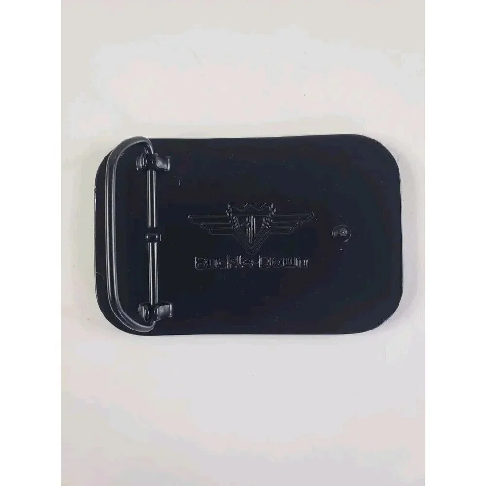 Belt Buckle Colorful Neon Squares Retro Rectangle Black Metal Enamel‎ 3